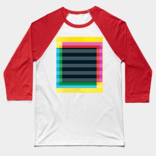 rainbow  geometric pattern Baseball T-Shirt